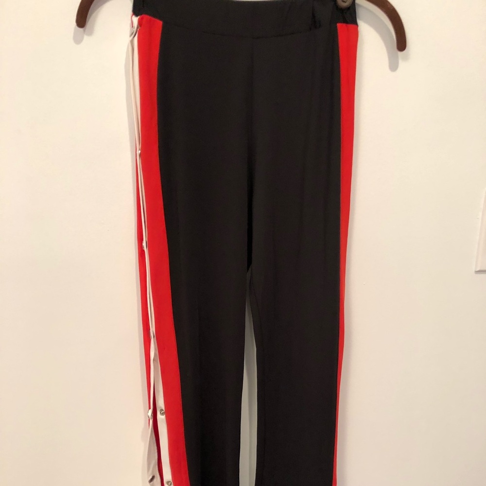 Side Button Track Pants